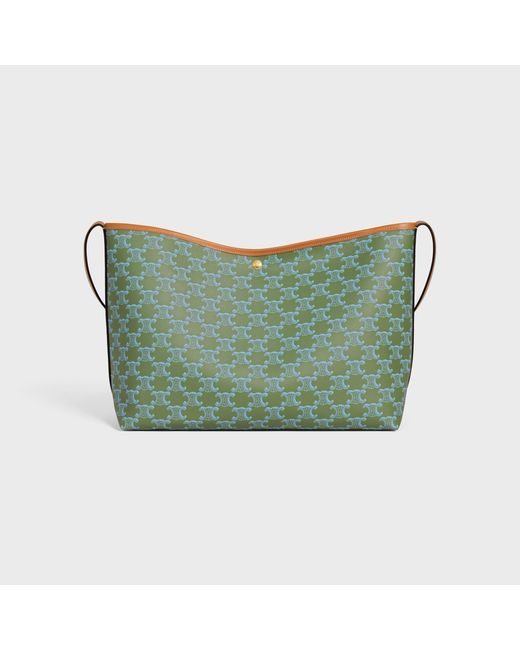 Céline Green Soft Shopper Bag