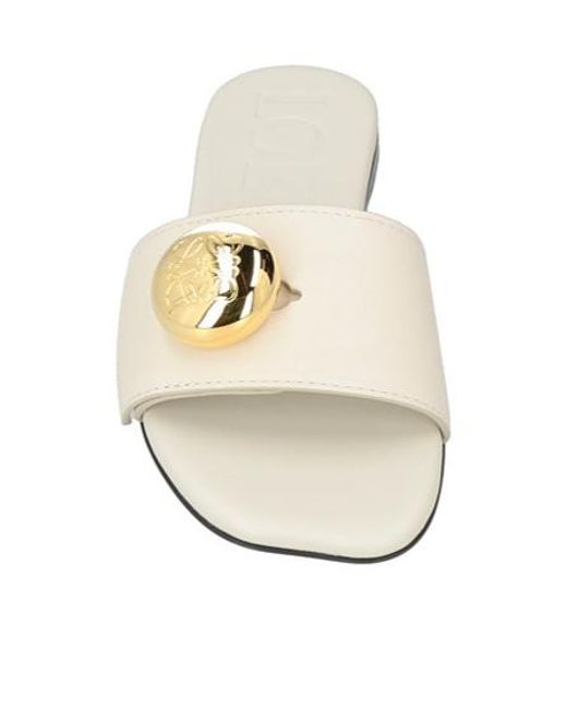 Chloé White Ivory Sandals Calfskin