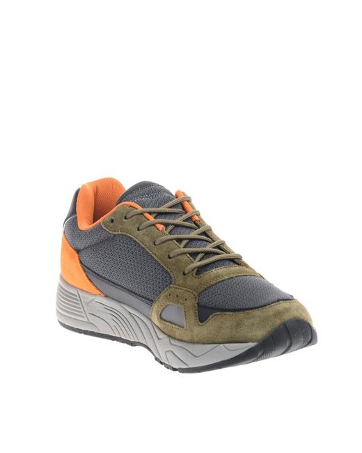 Emporio Armani Gray Logo Sports Shoes for men