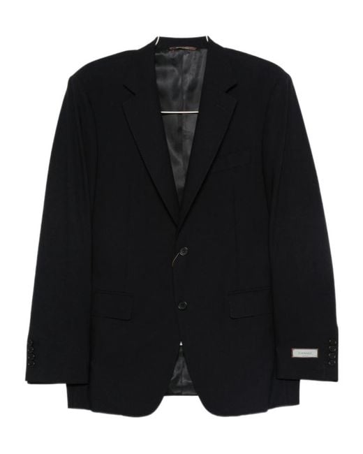 Canali Black Button Blazer for men