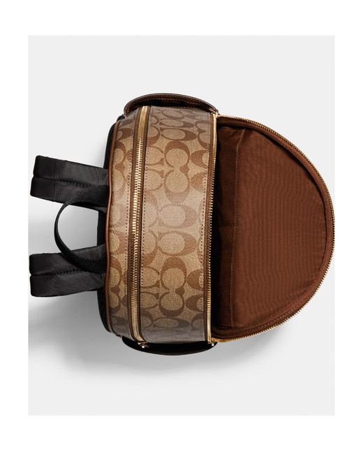 COACH Brown Classic Logo Backpack