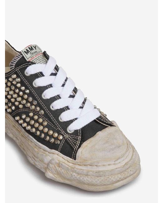 Maison Mihara Yasuhiro Black Peterson 23 Og Stud-Embellished Sneakers for men