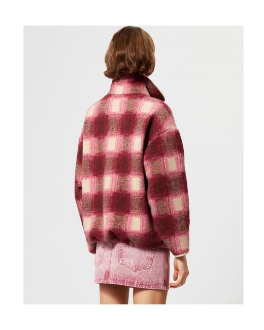 Isabel Marant Red Giovany Coat