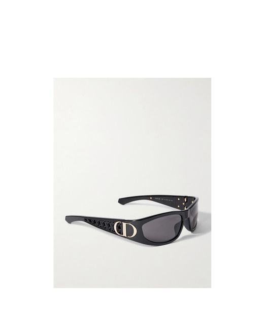 Dior White Eyewear Very S3I Rectangle Frame Sunglasses
