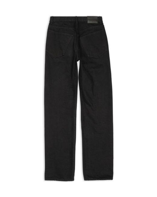 Balenciaga Black Straight Leg Jeans for men