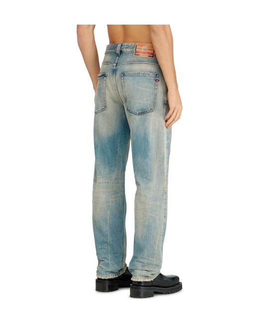 DIESEL Blue Regular Fit Tapered Jeans for men