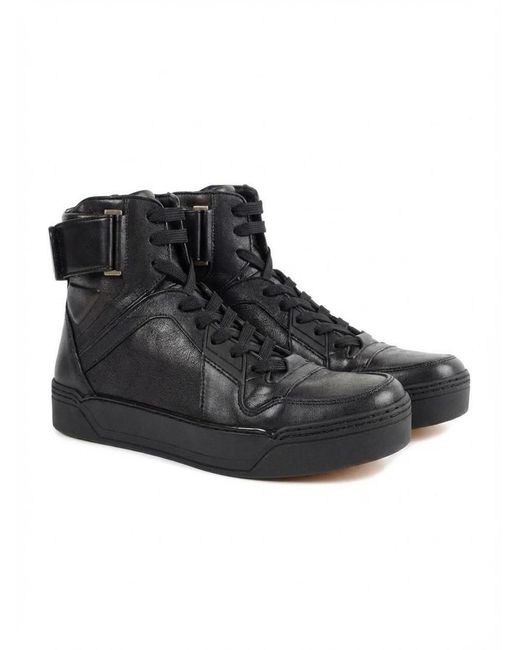 Gucci Black High-Top Casual Sneakers for men