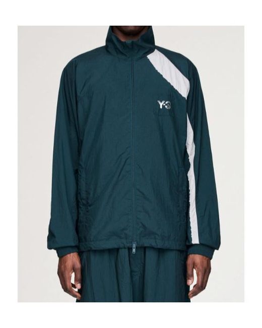 Y-3 Green Long-Sleeved Zipped Jacket for men