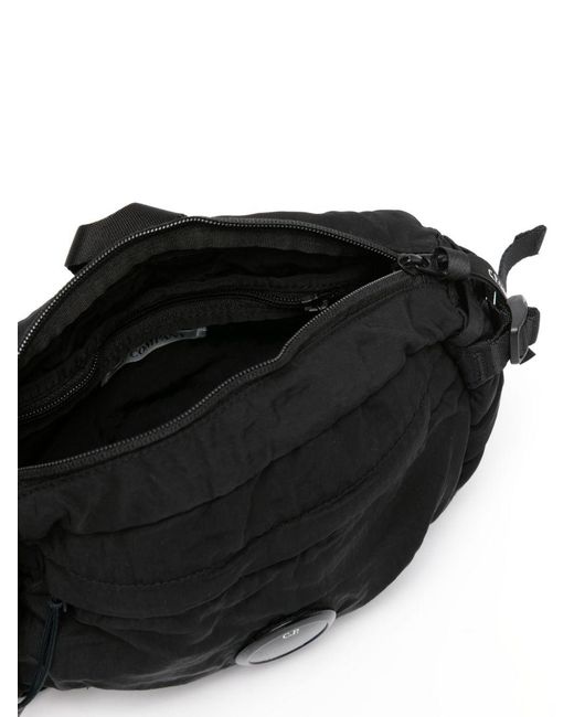 C P Company Black Lens Crossbody Bag for men