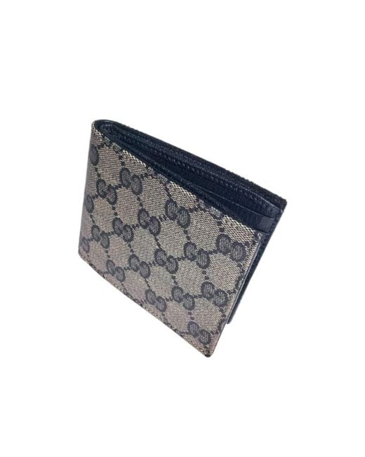 Gucci Gray Essence Classic Bi-Fold Wallet for men