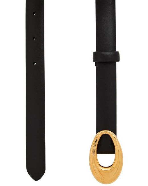 Khaite White Olivia Leather Belt