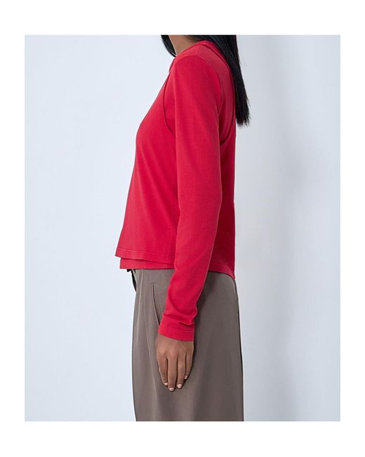 The Row Pink Layered Cotton T-Shirt