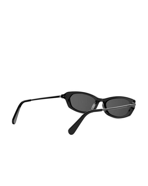Dior White Eyewear D-Moon B2I Butterfly Frame Sunglasses