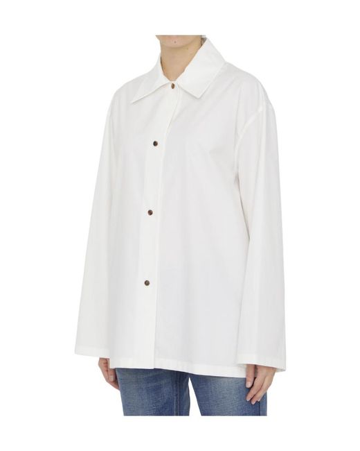 The Row White Rigel Buttoned Shirt