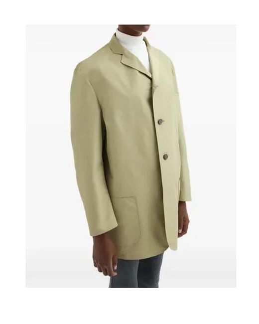 Jil Sander Green Single-Breasted Jacket