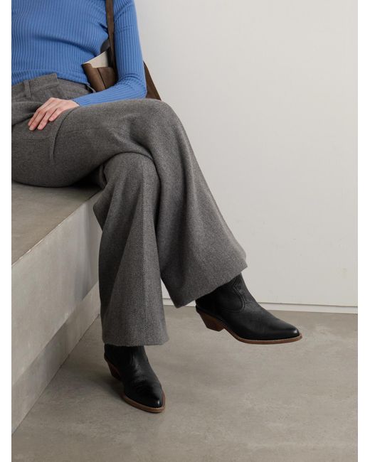 Gabriela Hearst Black Leduc Ankle Boots