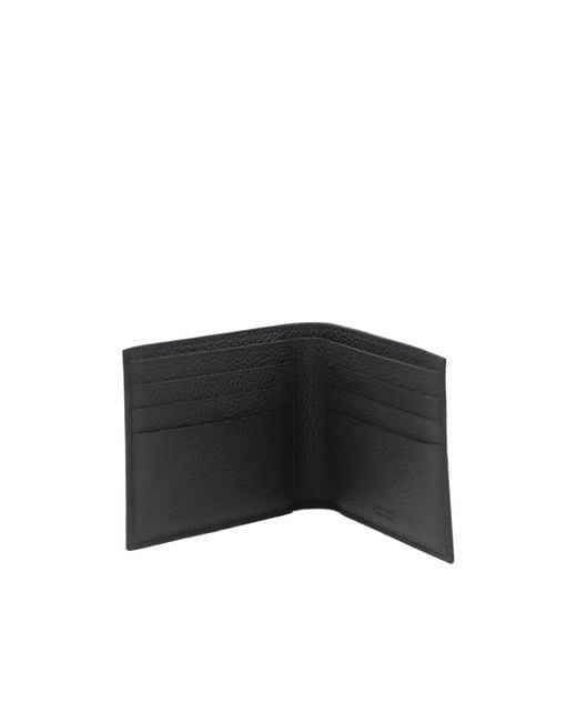 Ferragamo Gray Double-Fold Wallet for men