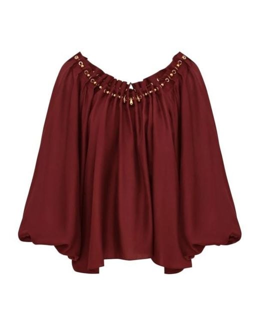 Zimmermann Aster Gathered Bead Blouse