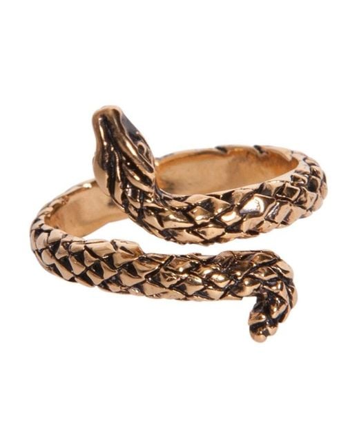 Saint Laurent Metallic Ring Set