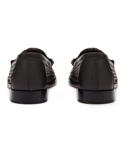 Bottega Veneta Black Solid Color Loafer