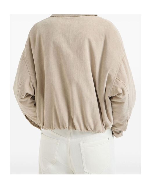 Brunello Cucinelli Natural Stretch-Cotton Corduroy Padded Jacket