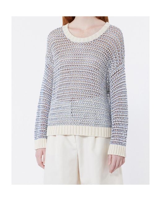 Weekend by Maxmara Blue Wkdonirica Mesh Jumper
