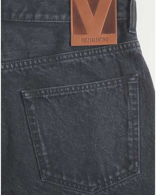 Valentino Gray Logo Patch Regular Fit Jeans for men