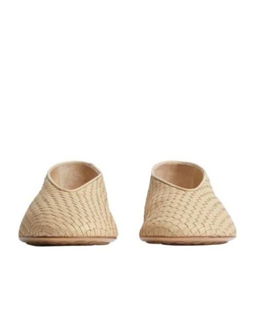 Bottega Veneta Natural Rosa Ballerina Shoes
