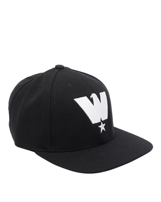 Willy Chavarria Black Logo Baseball Cap for men