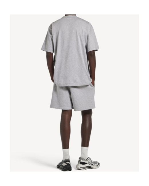 Balenciaga Gray Wet Brush Medium Fit T-Shirt for men