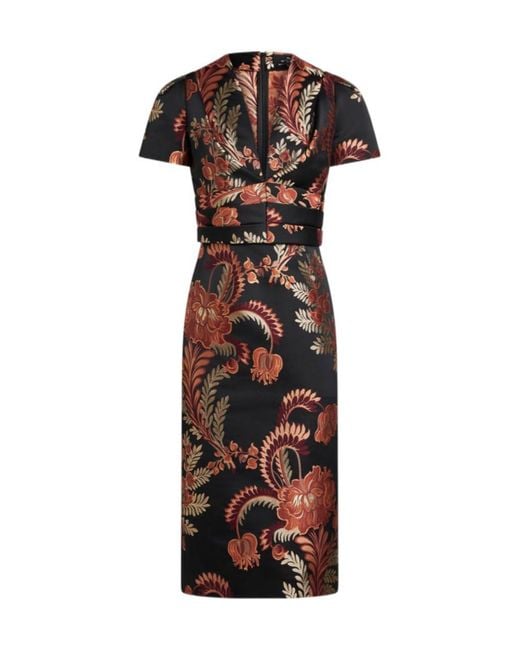 Etro Black Jacquard Dress