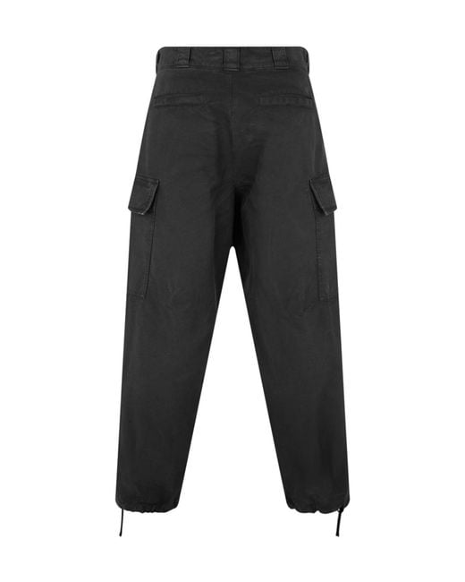 Prada Black Baggy Cargo Trousers for men