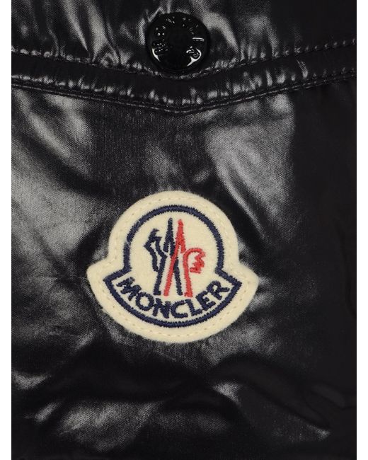 Moncler Black Courcelles Hooded Mid-Length Down Jacket
