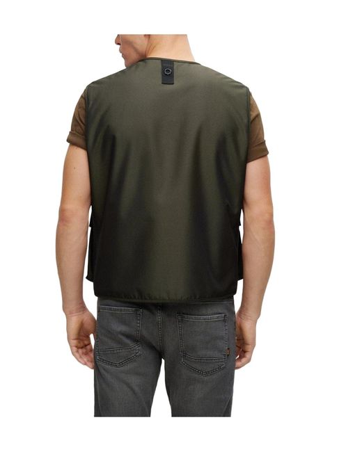 Boss Green Slim-Fit Water-Repellent Gilet for men