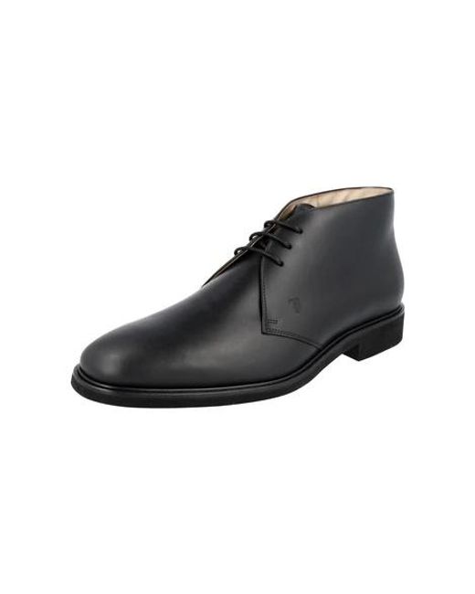 Tod's Black Logo Details Business Casual Shoes for men