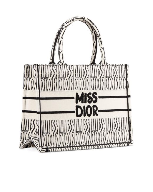Dior White Medium Logo Handbag