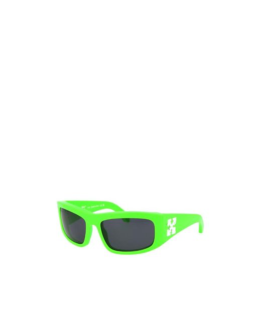 Off-White c/o Virgil Abloh Green Joseph Rectangular Frame Sunglasses for men