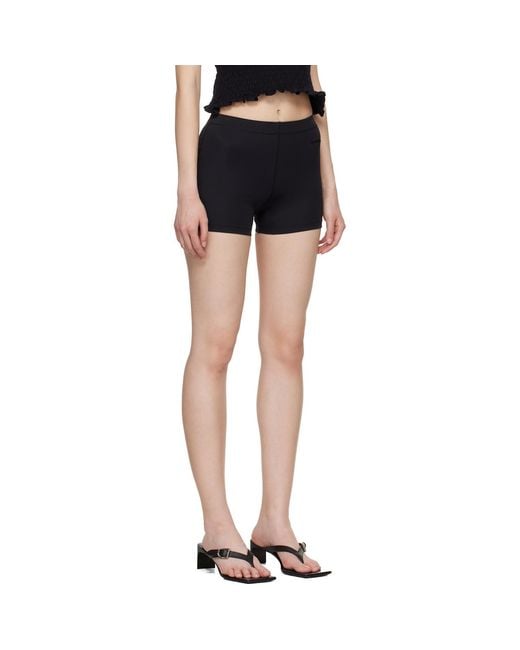 Vetements Blue Logo-Embroidered Mini Shorts