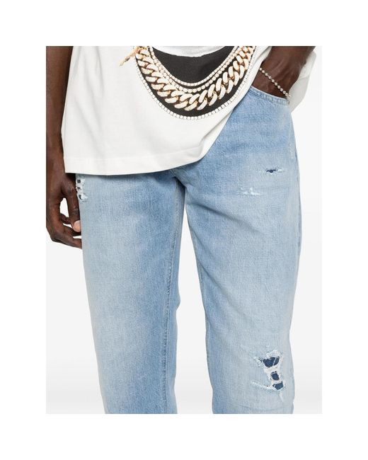 Dondup Blue Jeans With Belt Loops for men