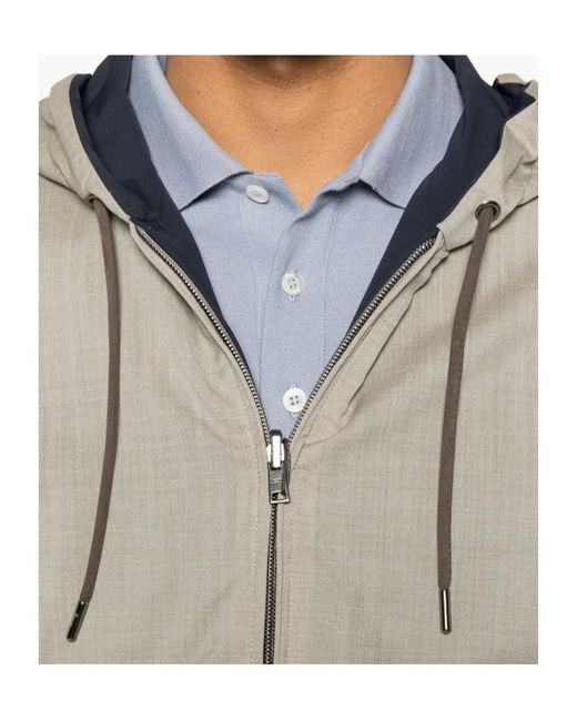 Herno Natural Short Reversible Jacket for men