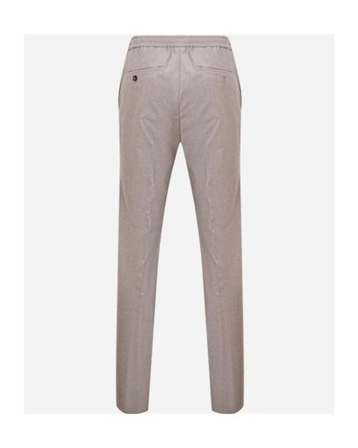 Incotex Gray Tapered Trousers for men
