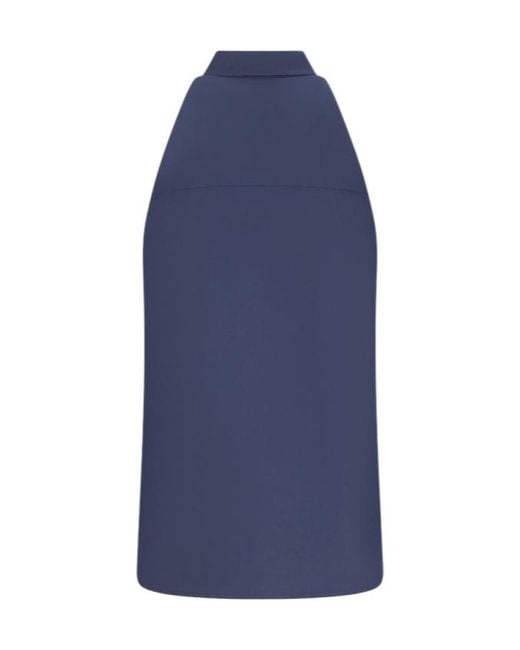 DARKPARK Blue Vanessa Sleeveless Long Shirt