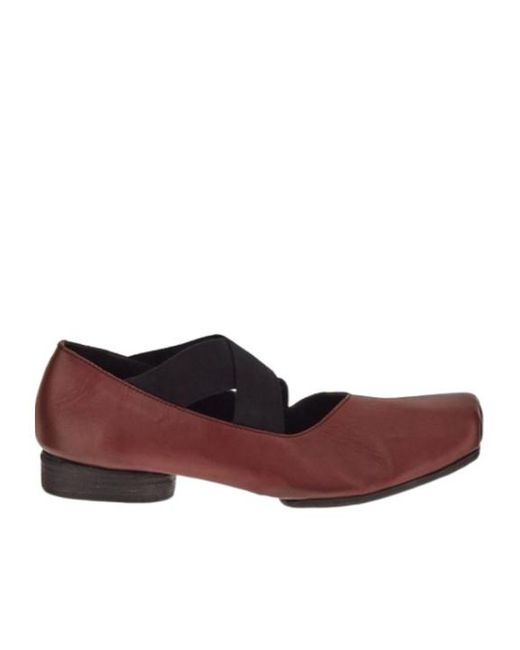 Uma Wang Purple Square-Toe Ballet Flats