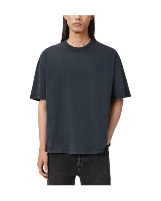 AllSaints Blue Cole Short-Sleeve Crewneck T-Shirt for men
