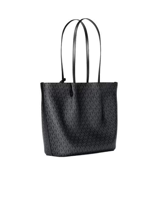 Michael Kors Black Carson Large Signature Logo Tote Bag