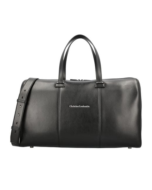 Christian Louboutin Black Tactical Duffle Bag for men