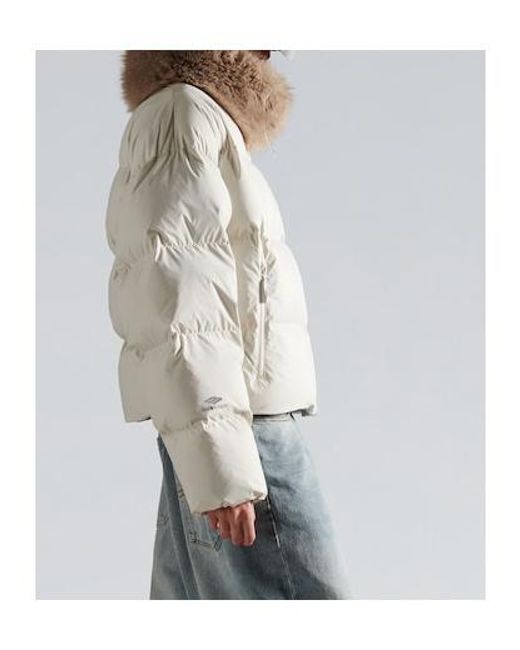 Balenciaga White Ski Puffer Coat