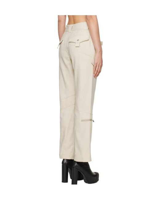 Dion Lee Natural Tactical Straight-Leg Cargo Trousers