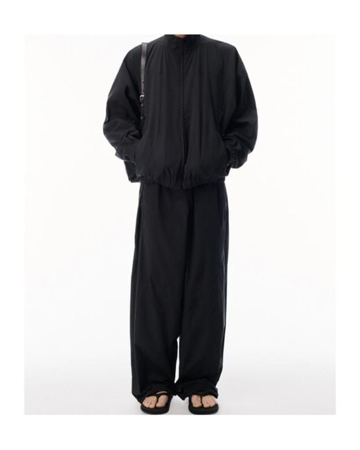 Alexander Wang Blue Perforated Logo Mid-Rise Track Pant for men