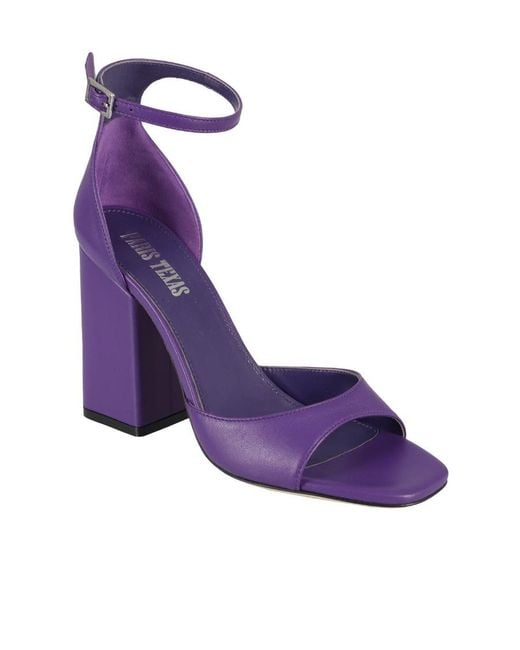 Paris Texas Purple Fiona Buckle-Fastened Sandals